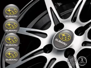 Subaru Harzgewölbte Aufkleber Rennsport-Felgenlogos
